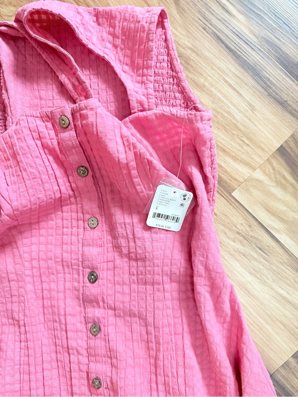 🌺 Free People Emilia Pink Balloon Hem Sundress — New Small 🌺 - Picture 5 of 6
